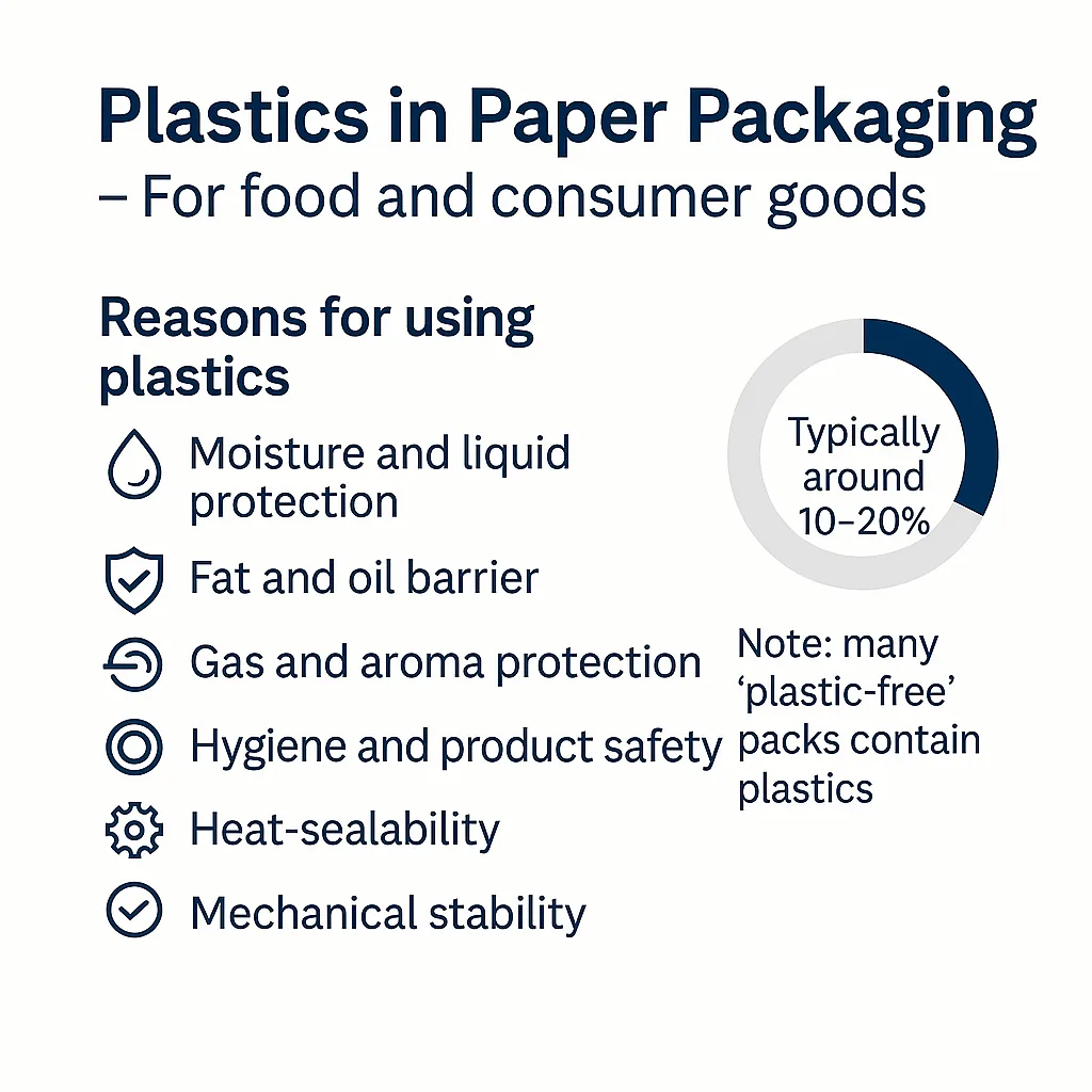 Plastic in Paper packaging