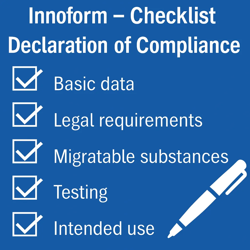 declaration of compliance - INNOFORM Checklist